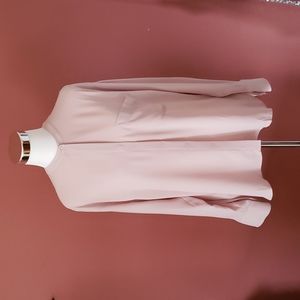 Violet and Claire Dusky Pink Blouse, Size L.